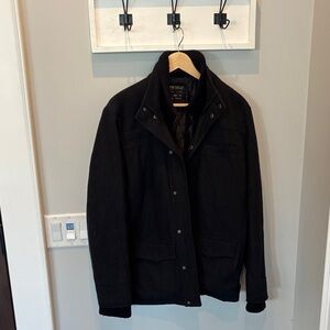 Men's Classic Black Military Jacket